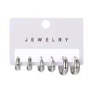 Brincos De Argola Minimalistas De Cobre Para Mulheres, Conjunto De 6 Peças, Joias Simples Unissex