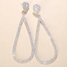 Brincos De Argola Pendentes De Luxo Femininos Com Cristais De Strass Para Casamento