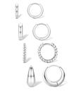 Brincos de argola pequenos Jstyle banhados a ouro 14K para mulheres