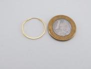 Brincos De Argola Redondo Em Ouro 18k