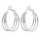 Brincos de argola Senteria 925 em prata esterlina para mulheres de 25 mm Brincos de argola Senteria 925 em prata esterlina para mulheres de 25 mm