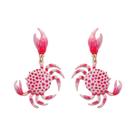 Brincos De Caranguejo De Verão Para Mulheres, Acessórios De Moda Em Esmalte Para Praia E Férias Brincos De Caranguejo De Verão Para Mulheres, Acessórios De Moda Em Esmalte Para Praia E Férias