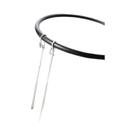 Brincos De Corrente Longa Com Franjas Prateadas Para Mulheres, Joias Simples E Finas Para Piercing