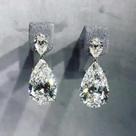 Brincos De Cristal Em Forma De Gota Com Zircônia Cúbica Para Mulheres, Joias Elegantes E Luxuosas