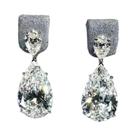 Brincos De Cristal Em Forma De Gota Com Zircônia Cúbica Para Mulheres, Joias Elegantes E Luxuosas