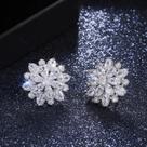 Brincos de Flor com Camada Dupla - 7 Cores - Presente para Casamento e Festa
