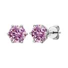 Brincos De Moissanite Femininos 1/2/4CT VVS Cor D Corte Russo 8H8A Em Prata Esterlina S925