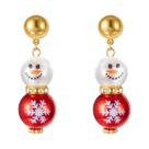 Brincos De Natal Com Floco De Neve, Pérolas Imitadas E Boneco De Neve, Joias De Férias Para Mulheres Brincos De Natal Com Floco De Neve, Pérolas Imitadas E Boneco De Neve, Joias De Férias Para Mulheres