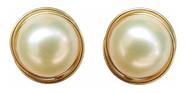 Brincos De Ouro 18k 750 Feminino Pérola Grande Brincos De Ouro 18k 750 Feminino Pérola Grande