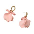 Brincos De Tassel Com Pétalas De Flores Multicoloridas Para Mulheres, Acessórios Elegantes E