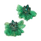 Brincos De Tecido Coloridos Para Mulheres, Joias De Luxo Com Imitação De Pedras Preciosas Para