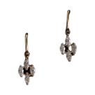 Brincos De Zircônia Com Franjas Em Prata Esterlina 925 Banhados a Ouro 14k Para Mulheres, Joias De