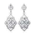 Brincos De Zircônia Prateados Para Mulheres, Joias Vintage Para Casamento, Presente De Aniversário