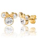 Brincos Disney Minnie Mouse April Birthstone para mulheres