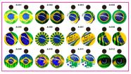 Brincos Do Brasil Em Mdf - Kit 12 Pares - Copa Do Mundo 2022