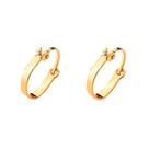 Brincos Dourado Ouro 18k Rommanel Joias Argola 1 Cm Infantil