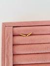 Brincos earcuff coração semi joia prata 925 e ouro 18k Brincos earcuff coração semi joia prata 925 e ouro 18k