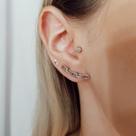 Brincos earcuff folheados a rodio negro ouro prata Brincos earcuff folheados a rodio negro ouro prata
