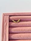 Brincos earcuff semi joia prata 925 e ouro 18k modelo flores Brincos earcuff semi joia prata 925 e ouro 18k modelo flores