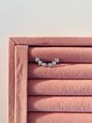 Brincos earcuff semi joia prata 925 e ouro 18k modelo flores Brincos earcuff semi joia prata 925 e ouro 18k modelo flores