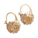 Brincos Elegantes De Flor Com Zircônia Para Mulheres, Joias De Moda Para Festas E Presentes