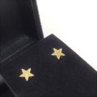 Brincos Estrelinha Com Strass Central Banho Ouro 18k 2244