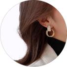 Brincos Feminino Redondo Dourado Luxo Sofisticado Festas - Brincos Feminino Redondo Dourado Luxo Sofisticado Festas -
