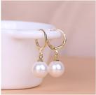 Brincos Femininos Perola Luxo Pino Prata 925 Banho Ouro ou Prata cor:ouro