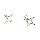 Brincos Femininos Prateados Com Mini Estrelas, Joias Fofas E Modernas Para Presente Brincos Femininos Prateados Com Mini Estrelas, Joias Fofas E Modernas Para Presente