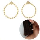Brincos Femininos Semi Joias Longo Losango Cravejado Banho Ouro 18k Rodio Branco Garantia acessórios casamento noiva festa formatura