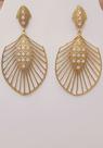 Brincos Grandes Com Micro Zircônias - Banhado A Ouro