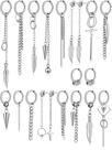 Brincos Hicarer em aço inoxidável Huggie Hinged Hoop (20 unidades)