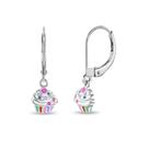 Brincos In Season Jewelry Cupcake de prata esterlina 925