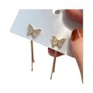 Brincos Longos Com Franjas De Borboleta E Strass Para Mulheres E Meninas, Joias Para Festas E Brincos Longos Com Franjas De Borboleta E Strass Para Mulheres E Meninas, Joias Para Festas E