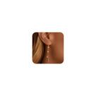Brincos NECOCY com Corrente Longa Banhados a Ouro 14K