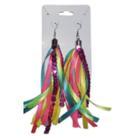Brincos Neon com Fitas - Par Sortido Brincos Neon com Fitas - Par Sortido