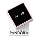 Brincos PANDORA Sparkling Infinity Stud Brincos femininos deslumbrantes Presente para ela Prata esterlina e zircônia cúbica Com caixa de presente