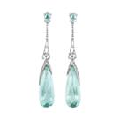 Brincos Pendentes Azul Claro Para Mulheres: Joia De Festa E Casamento Com Design Moderno E Elegante Brincos Pendentes Azul Claro Para Mulheres: Joia De Festa E Casamento Com Design Moderno E Elegante