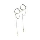 Brincos Pendentes De Argola Com Borlas Prateadas Para Meninas, Joias Da Moda, Presente De Brincos Pendentes De Argola Com Borlas Prateadas Para Meninas, Joias Da Moda, Presente De