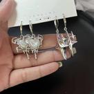 Brincos Pendentes Femininos Estrela Tremella: Joia Fofa Para Presente De Feriado Brincos Pendentes Femininos Estrela Tremella: Joia Fofa Para Presente De Feriado