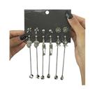 Brincos Pendentes Góticos De Caveira E Aranha Com Cristal Vermelho Para Mulheres, Joias Criativas