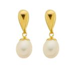Brincos Perola Ouro 18k 750 Feminino Biwa 5mm