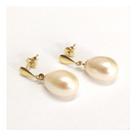 Brincos Perola Ouro 18k 750 Feminino Biwa 7mm