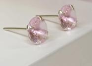 Brincos ponto de luz zircônia rosa