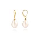 Brincos POTESSA escolhidos a dedo White Shell Pearl banhados a ouro 18k Brincos POTESSA escolhidos a dedo White Shell Pearl banhados a ouro 18k