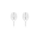 Brincos Raquete de Beach Tennis 2cm em Prata 925