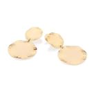 Brincos rommanel banhado ouro 18k feminino grande maxi círculos pendurados 527375 Brincos rommanel banhado ouro 18k feminino grande maxi círculos pendurados 527375