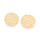 Brincos rommanel feminino banhado ouro 18k botão 527497