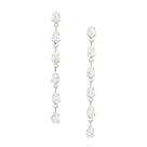 Brincos Rommanel Grandes Zircônias Gotas Pendurado 526743 320022