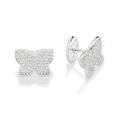 Brincos rommanel prata 925 borboleta femininos cravejado pedra zirconia 820209 Brincos rommanel prata 925 borboleta femininos cravejado pedra zirconia 820209